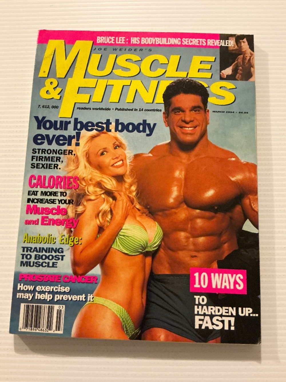 Joe Weider’s Muscle & Fitness Magazine March 1994 Lou Ferrigno Cover Hulk